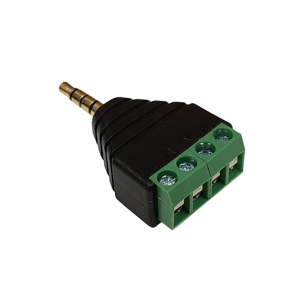 3.5mm 4C Stereo Male Screw Down Connector – Generic – Audio Connectors (photo 2)