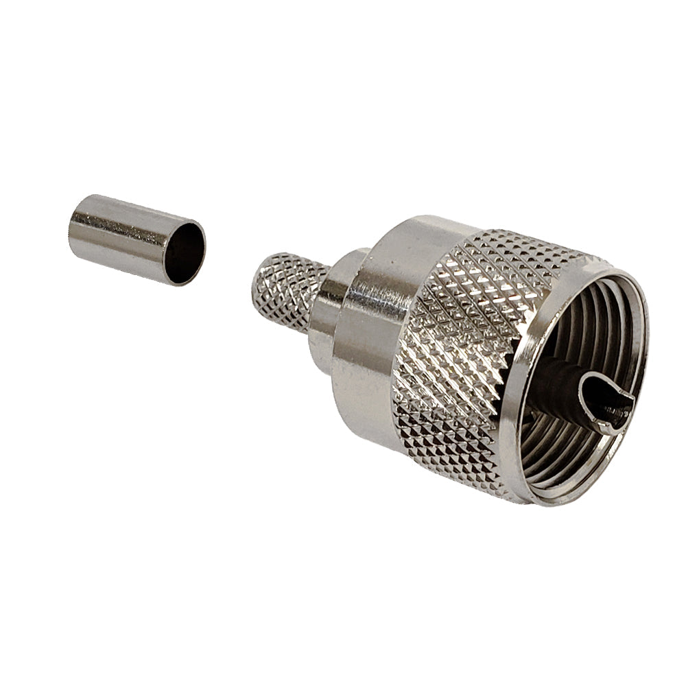 UHF Male Crimp Connector for LMR-240 (PL-259) 50 Ohm – Generic