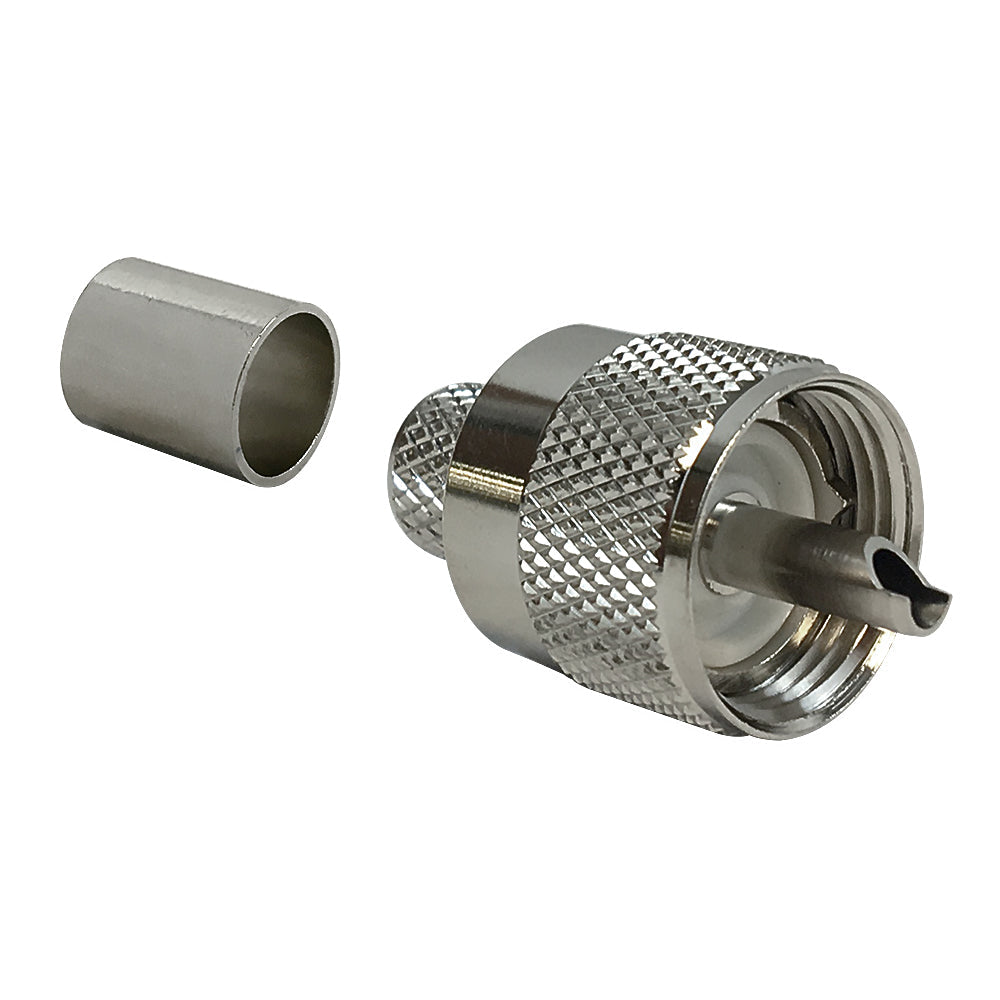 UHF Male Crimp Connector for RG8 (LMR-400) 50 Ohm – Generic – RF Connectors