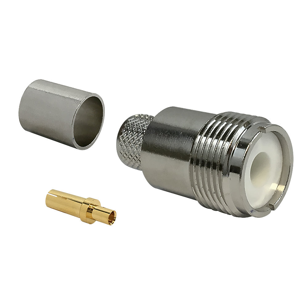 UHF Female Crimp Connector for RG8 (LMR-400) 50 Ohm – Generic