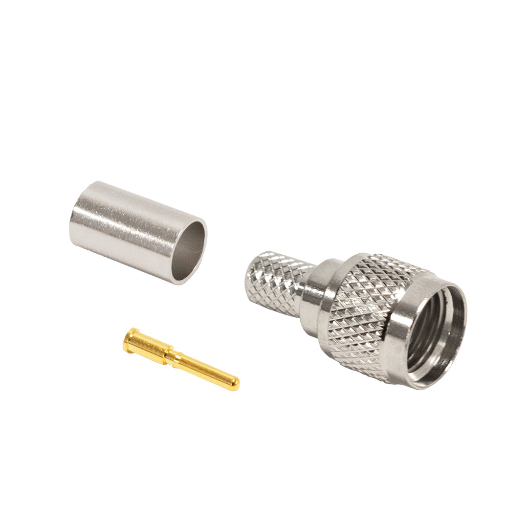 Mini-UHF Male Crimp Connector for LMR-240 50 Ohm – Generic