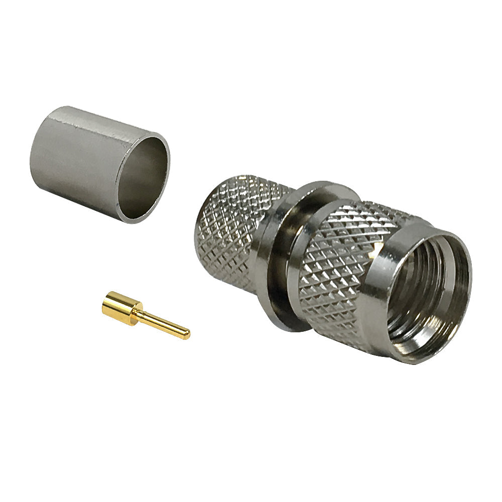 Mini-UHF Male Crimp Connector for RG8 (LMR-400) 50 Ohm – Generic – RF Connectors