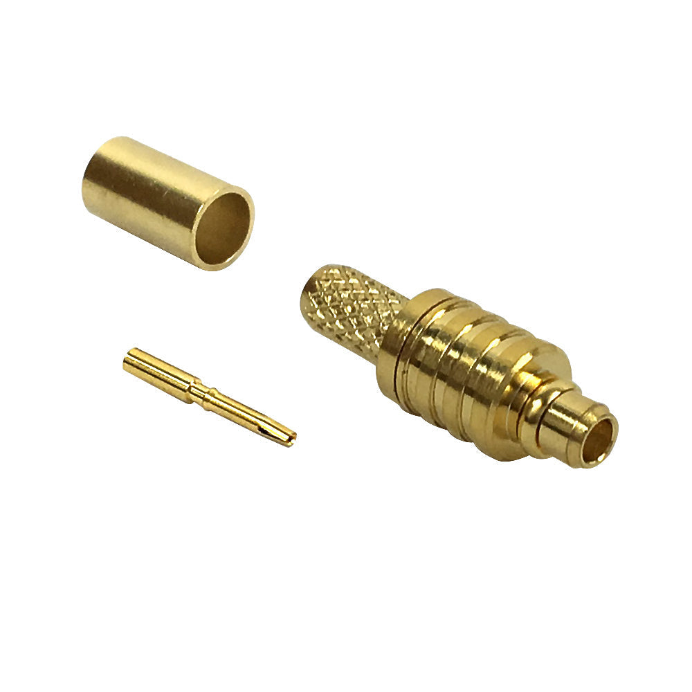 MMCX Reverse Polarity Male Crimp Connector for RG174 (LMR-100) 50 Ohm – Generic – RF Connectors