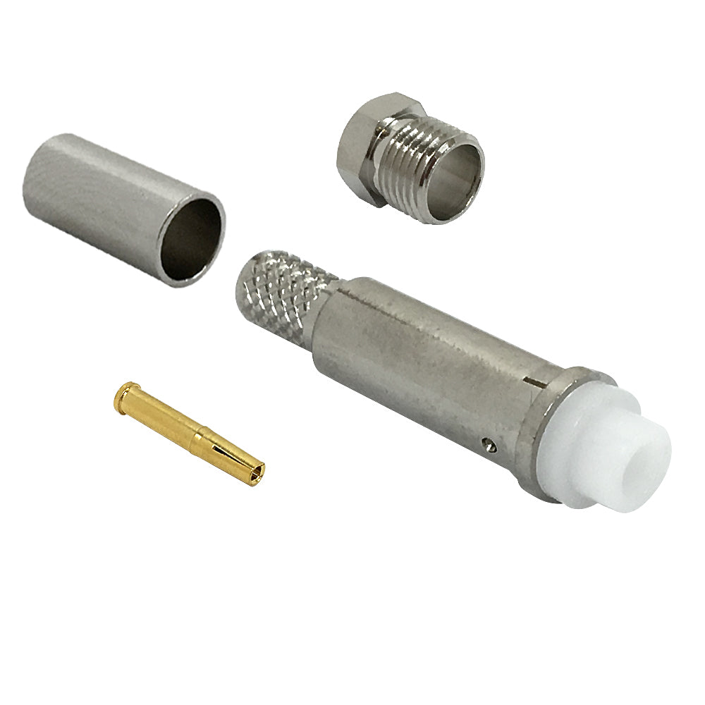 FME Female Crimp Connector for RG58 (LMR-195) 50 Ohm – Generic – RF Connectors