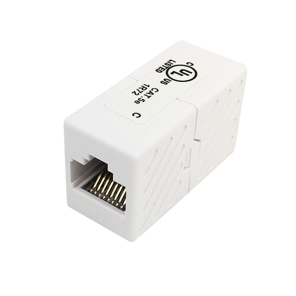RJ45 Inline Coupler Cat 5e - White – Generic