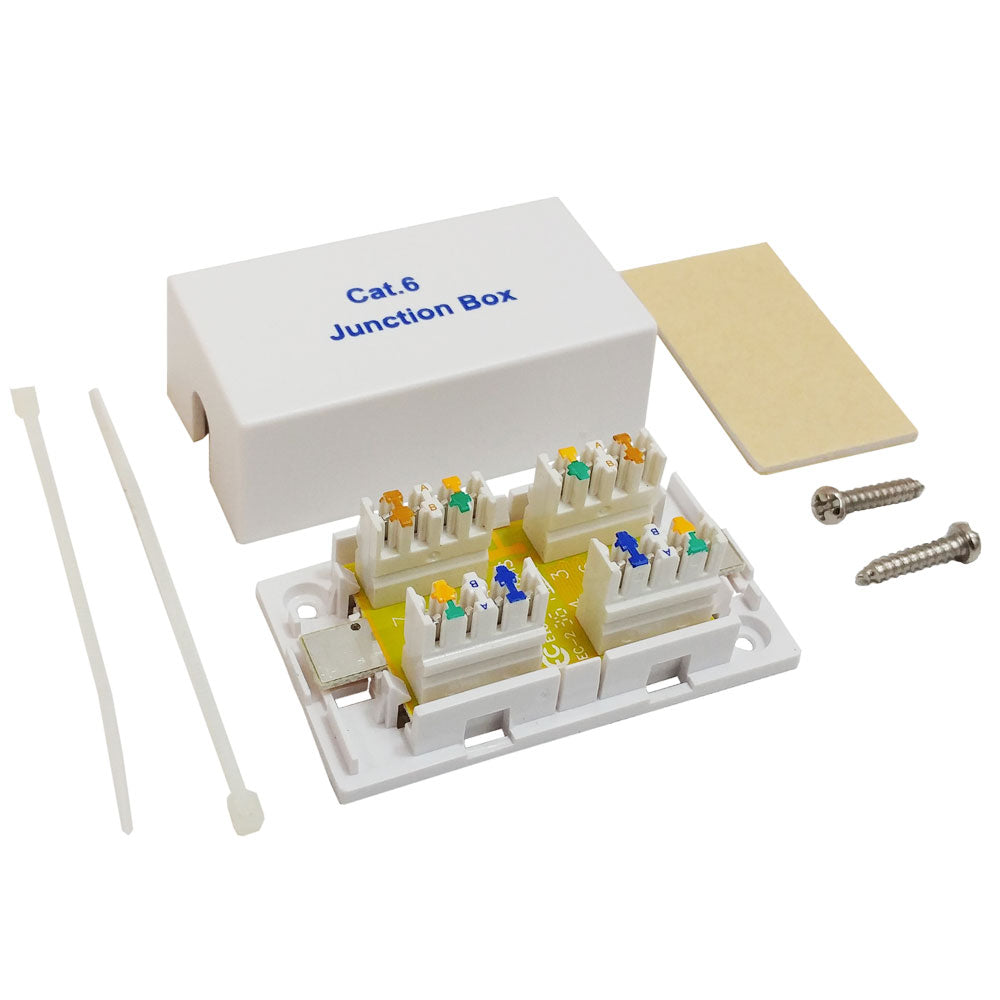 Junction Box, 110 Punchdown Cat6 - White – Generic – RJ45 Adapters & Couplers (photo 2)
