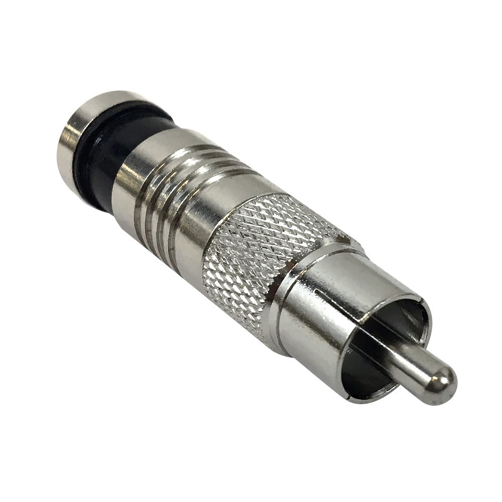 RCA Male Compression Connector for RG59 - Pack of 10 – Generic – Audio Connectors