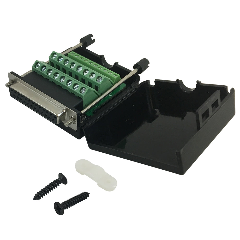 DB25 Female Screw Down Field Termination Connector Kit – Generic – D-Sub Connectors (photo 3)