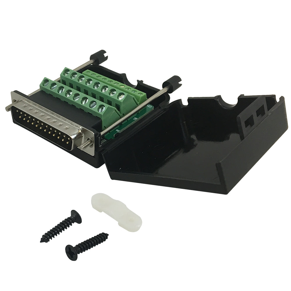 DB25 Male Screw Down Field Termination Connector Kit – Generic – D-Sub Connectors (photo 3)
