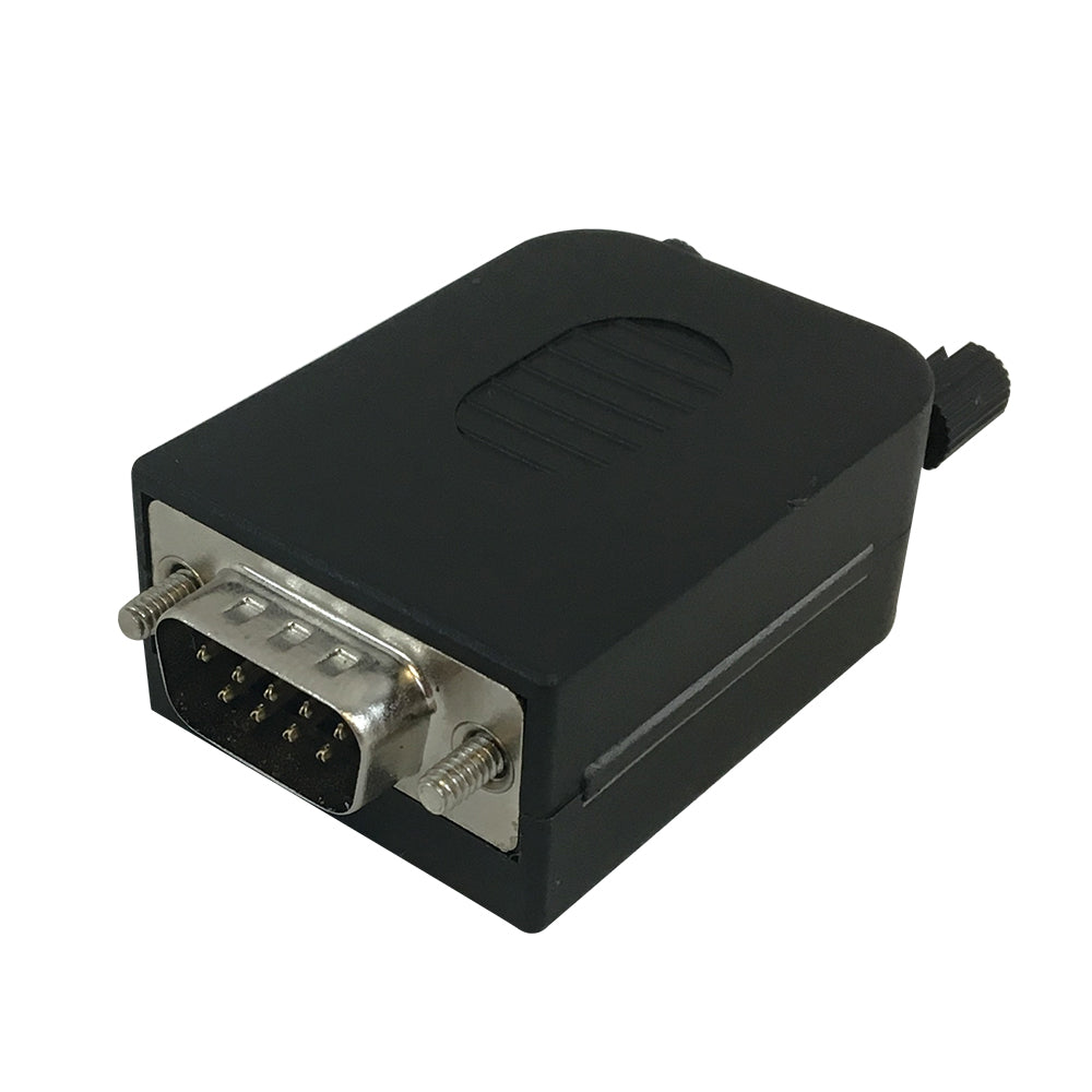 DB9 Male Screw Down Field Termination Connector Kit – Generic – D-Sub Connectors