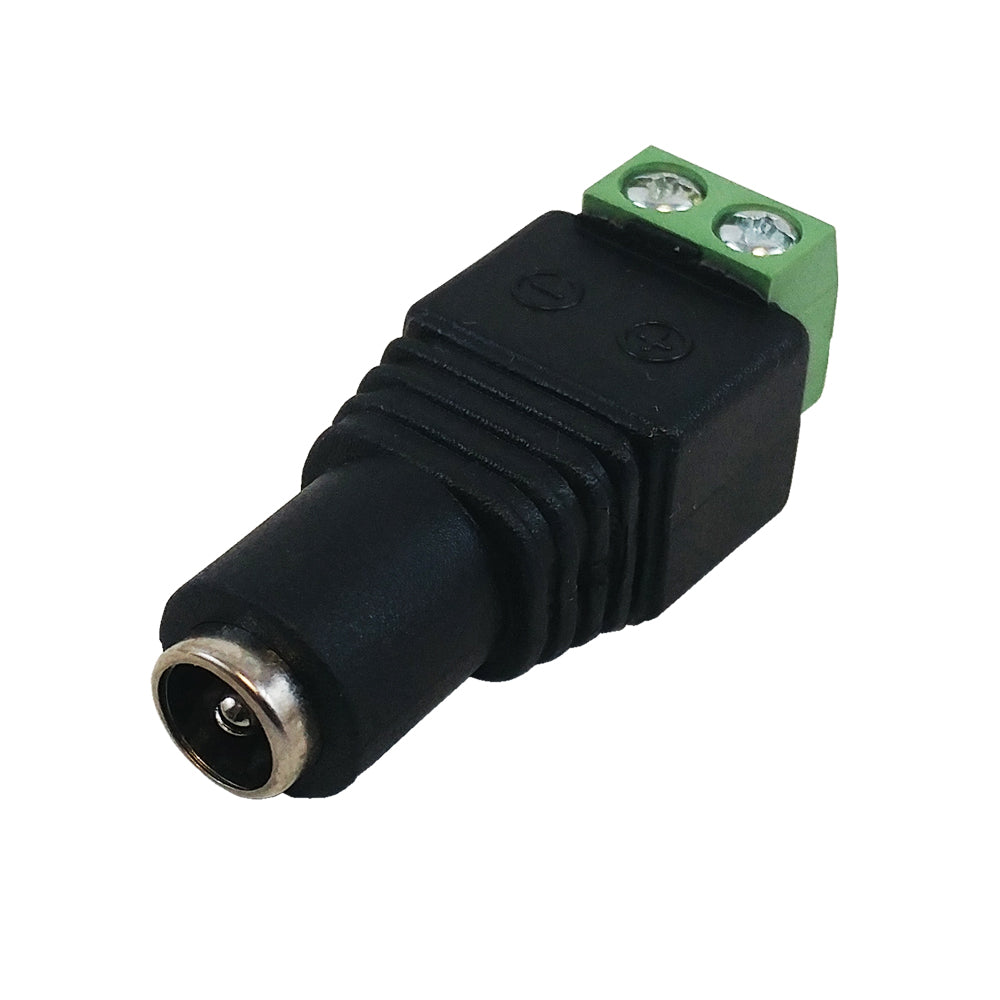 DC Power Connector Female 2.1mm x 5.5mm Screw Down – Generic