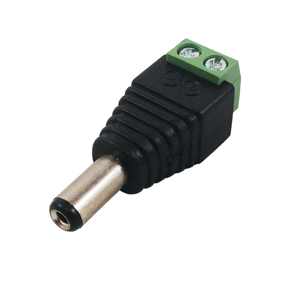 DC Power Connector Male 2.1mm x 5.5mm Screw Down – Generic