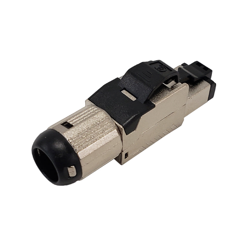 RJ45 Cat8 Shielded Field Termination Tool-Less Plug (Solid or Stranded) (8P 8C) - IP20 – Generic