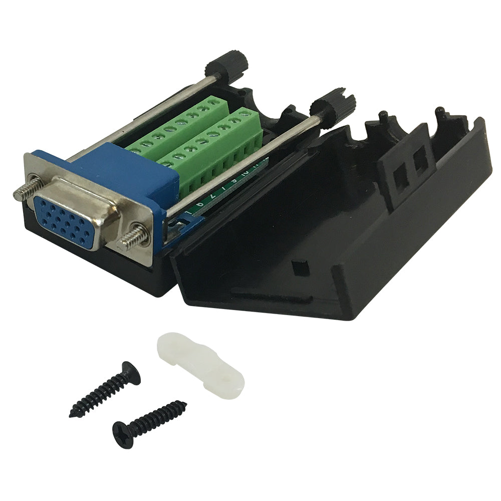 HD15 Female Screw Down Field Termination Connector Kit – Generic – D-Sub Connectors (photo 3)