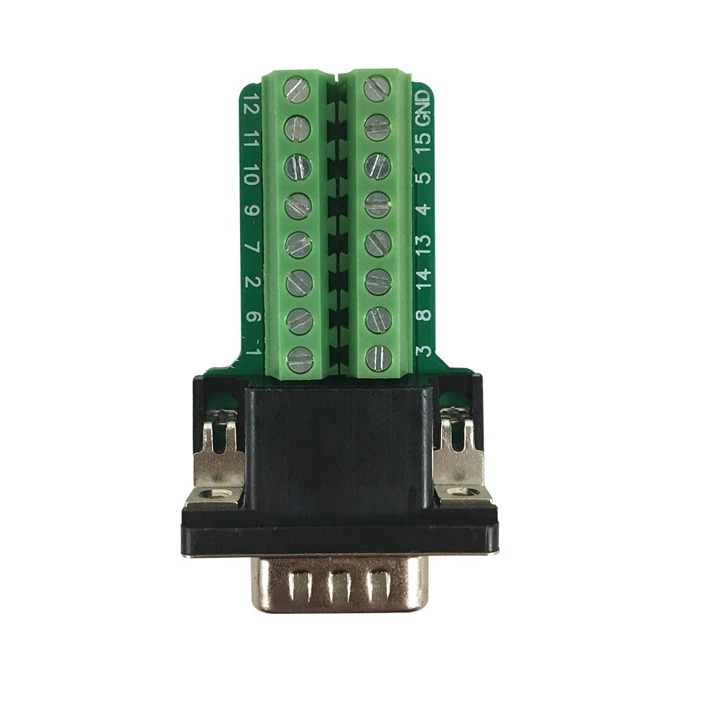 HD15 Male Screw Down Field Termination Connector Kit – Generic – D-Sub Connectors (photo 4)