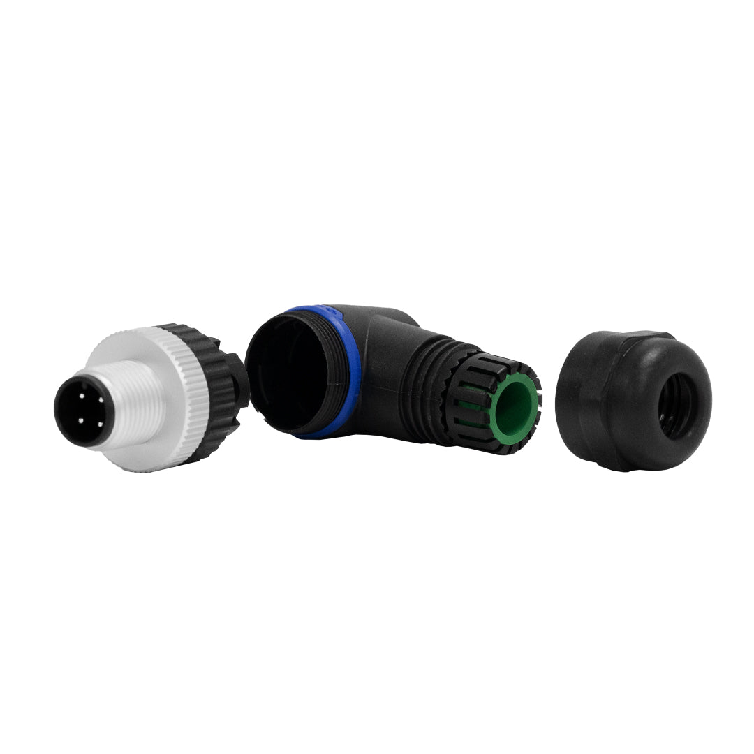 M12 4-pin A-Code Male Right Angle Connector – Generic – Data Connectors (photo 2)