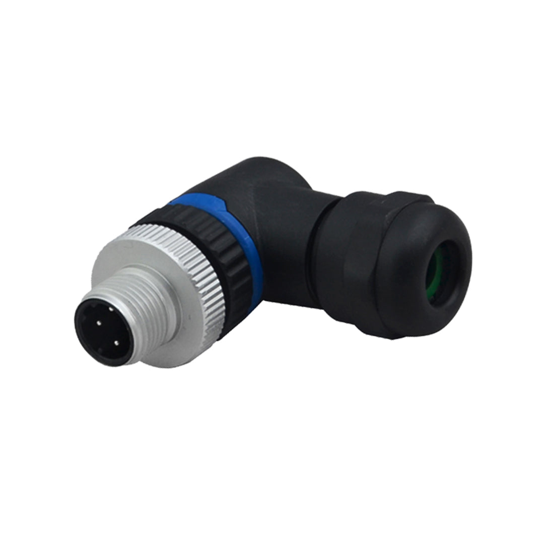 M12 4-pin D-Code Male Right Angle Connector – Generic