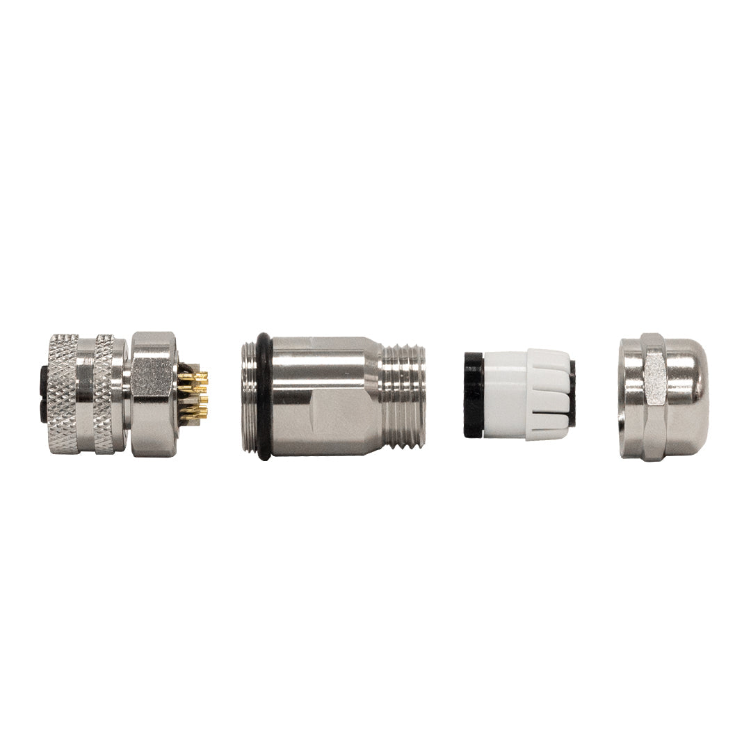 M12 8-pin X-Code Female Connector – Generic – Data Connectors (photo 2)