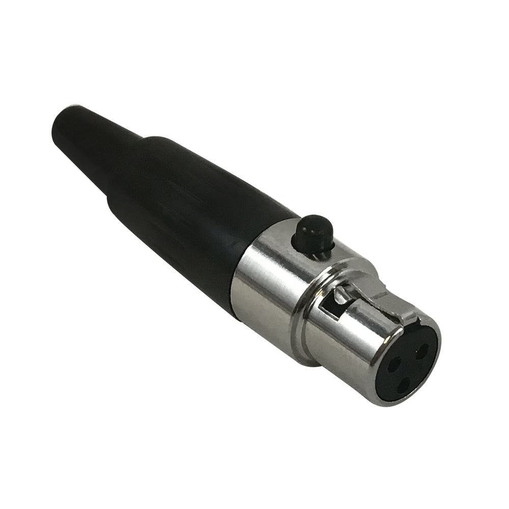 Mini-XLR 3-pin Female Connector - Nickel – Generic – Audio Connectors