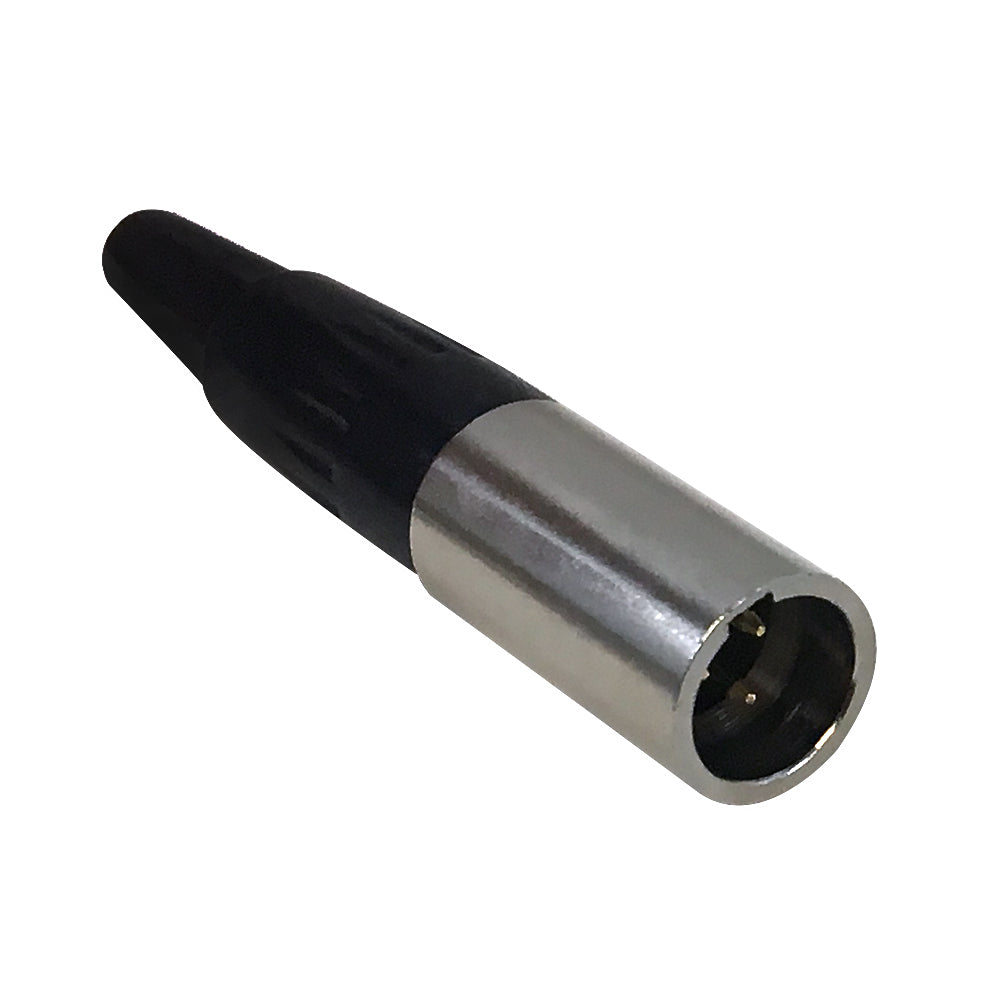 Mini-XLR 3-pin Male Connector - Nickel – Generic