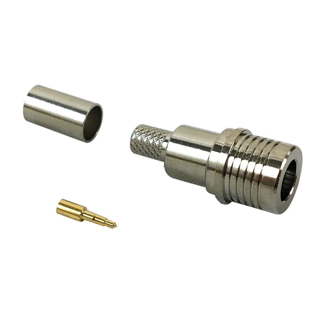 QMA Male Crimp Connector for RG58 (LMR-195) 50 Ohm – Generic – RF Connectors