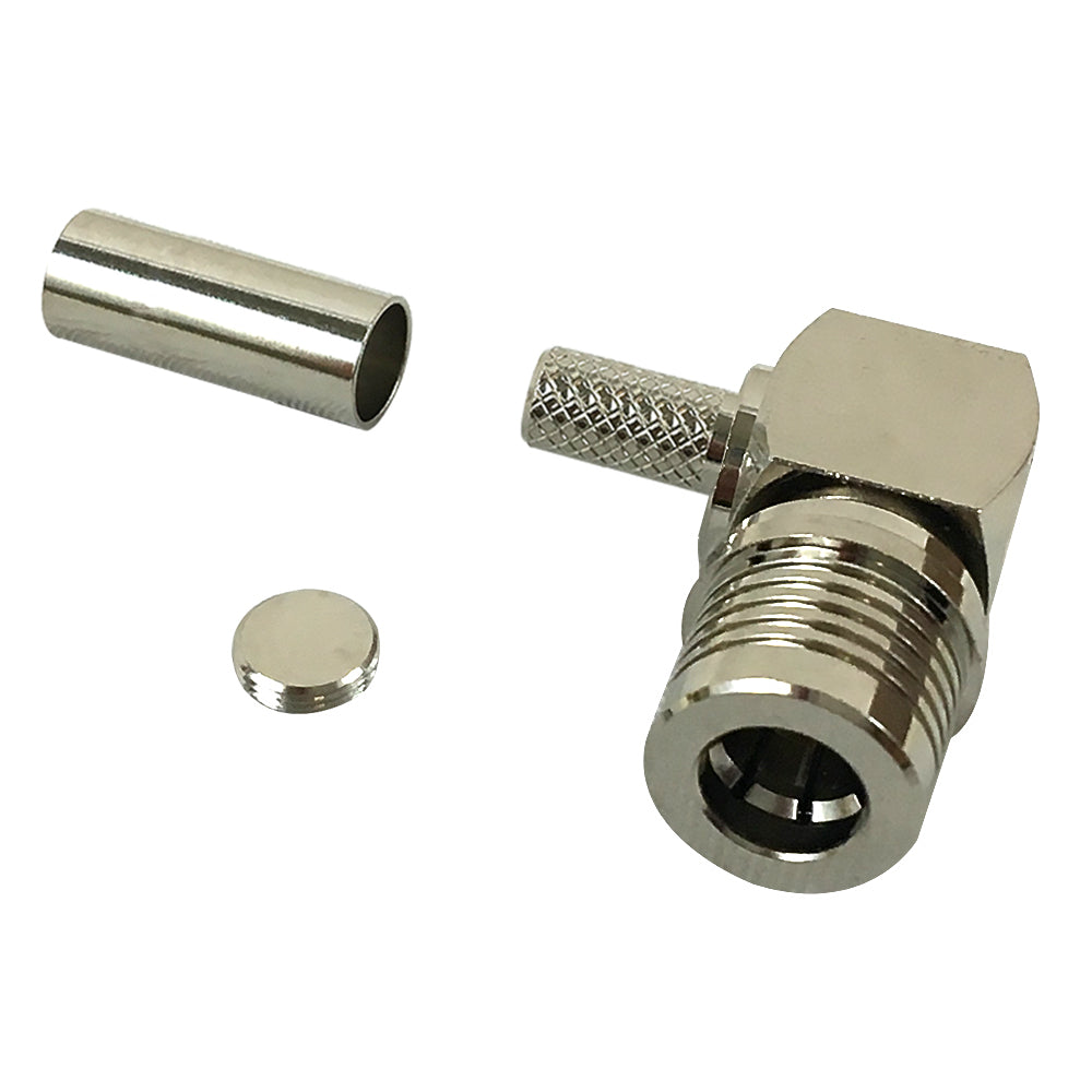 QMA Male Right Angle for RG58 (LMR-195) 50 Ohm – Generic