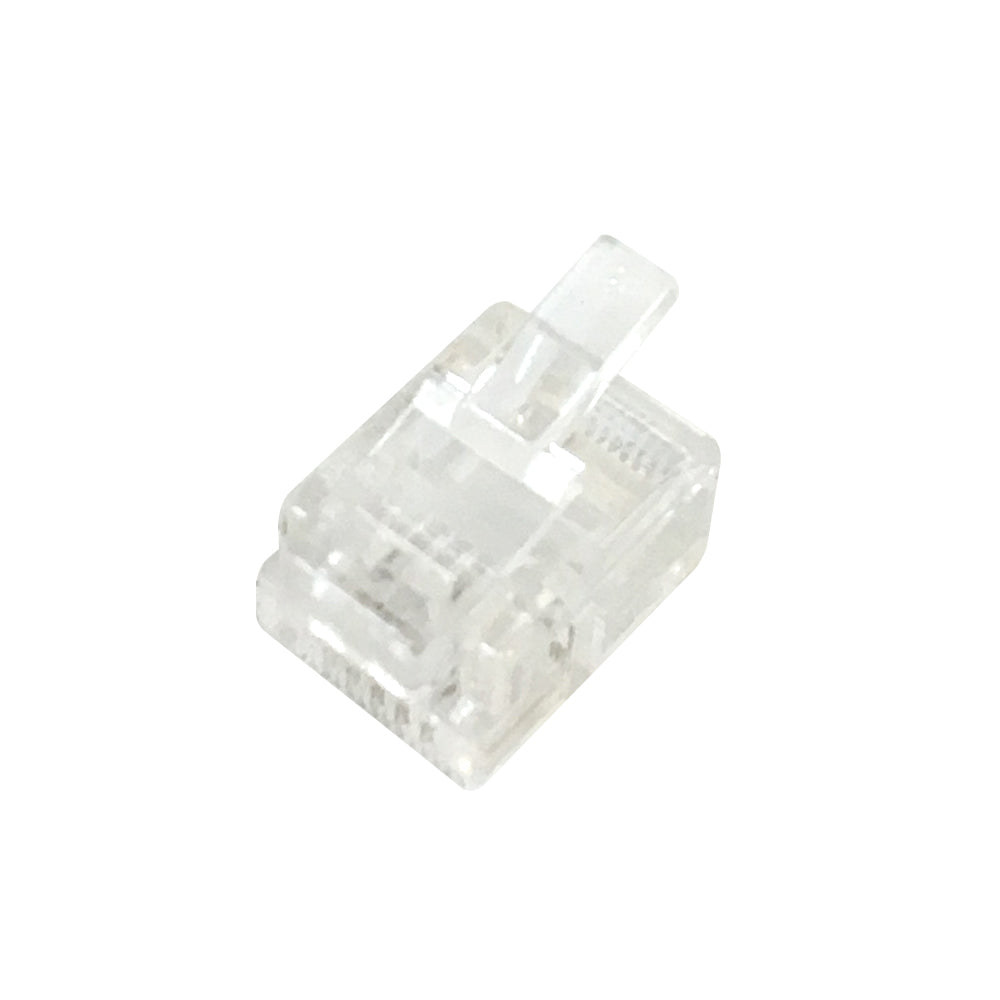 RJ11 Plug for Flat Cable (6P 4C) - Pack of 50 – Generic