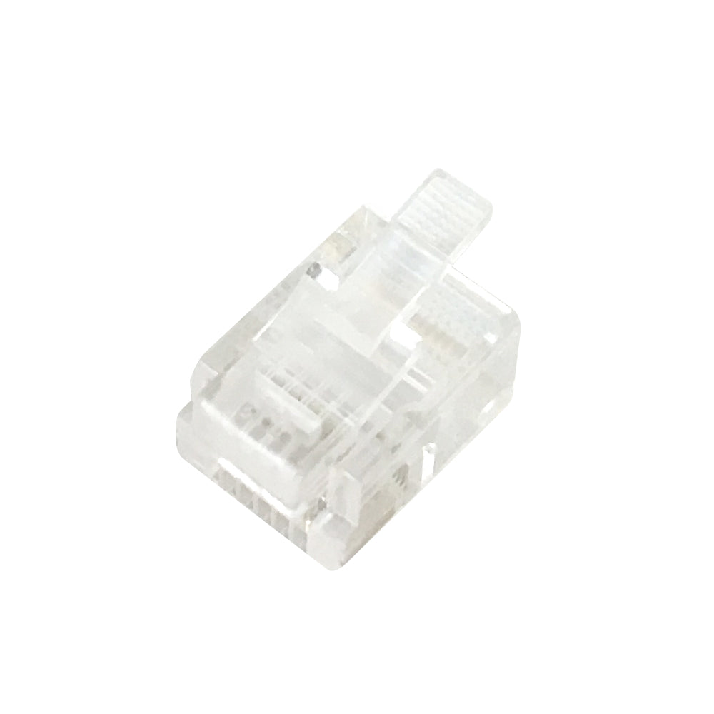 RJ12 Plug for Flat Cable (6P 6C) - Pack of 50 – Generic – Data Connectors