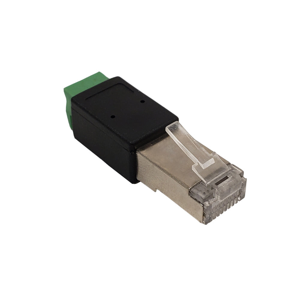 RJ45 Male Plug to 2x Screw Terminal – Generic