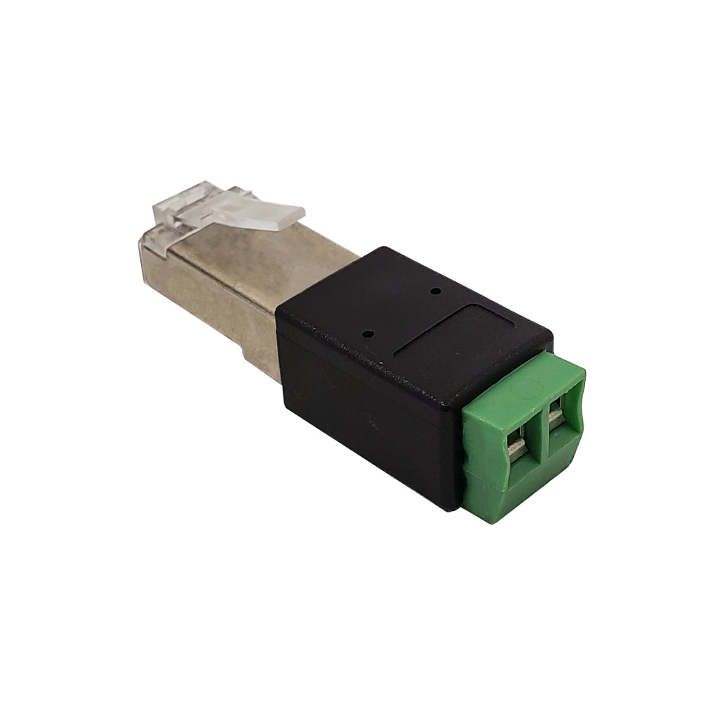 RJ45 Male Plug to 2x Screw Terminal – Generic – Data Connectors (photo 2)