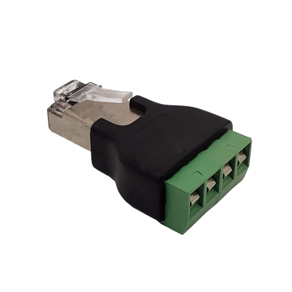 RJ45 Male Plug to 4x Screw Terminal – Generic – Data Connectors (photo 2)