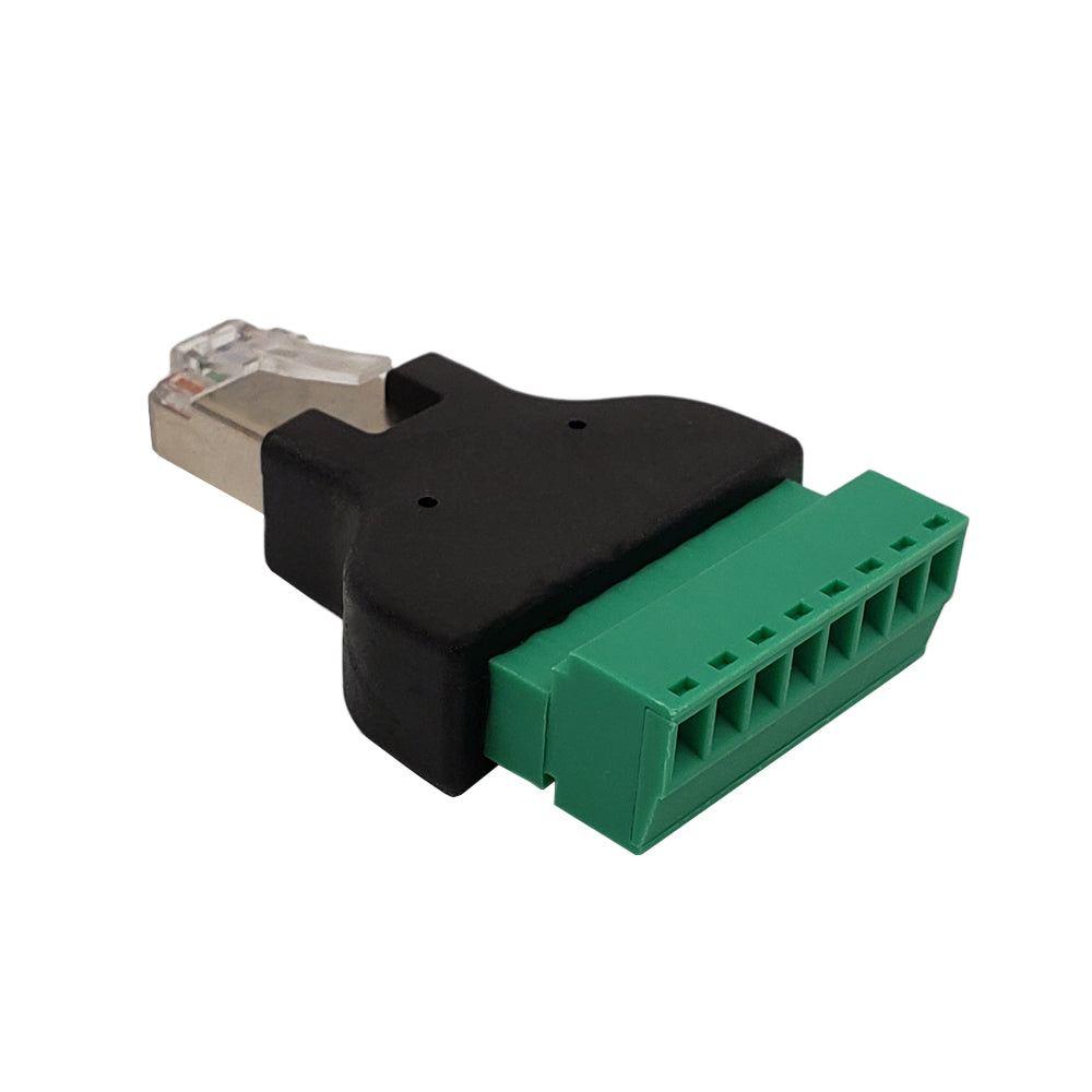 RJ45 Male Plug to 8x Screw Terminal – Generic – Data Connectors (photo 2)