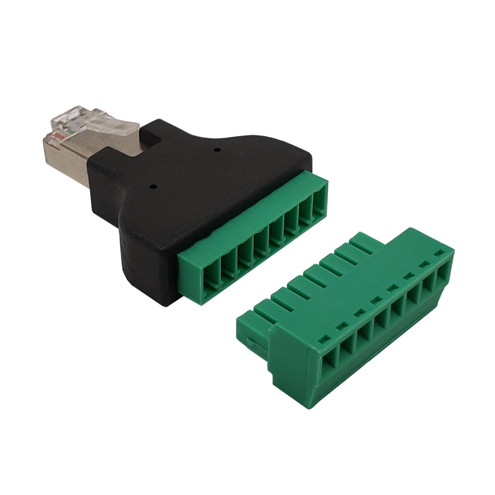 RJ45 Male Plug to 8x Screw Terminal – Generic – Data Connectors (photo 3)