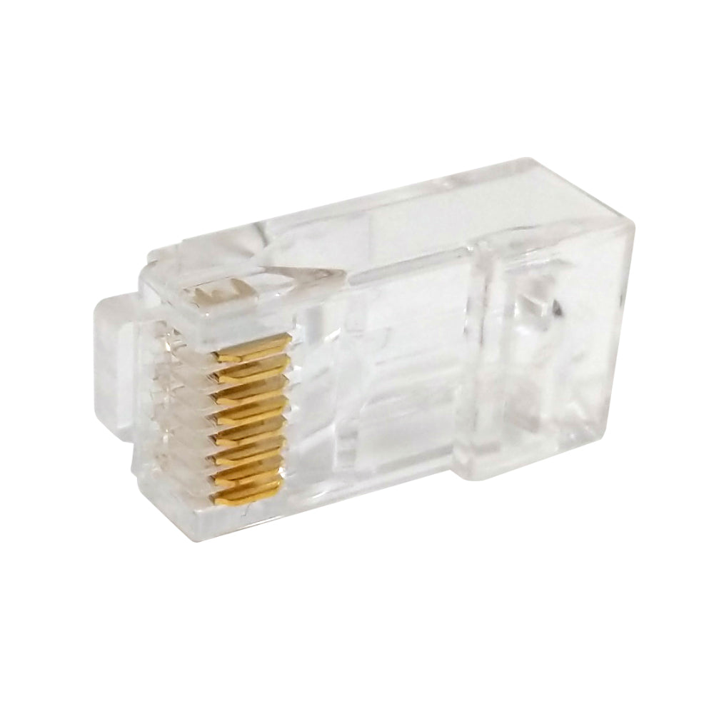 RJ45 Cat6 Pass-Through Plug (Solid or Stranded) (8P 8C) - Pack of 50 – Generic – Data Connectors (photo 2)