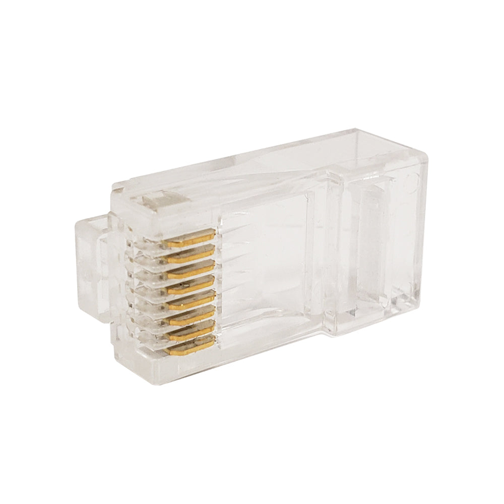 RJ45 Cat6 Plug with Snagless Tab for Stranded Round Cable (8P 8C) - Pack of 50 – Generic – Data Connectors (photo 2)