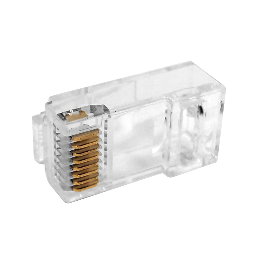 RJ45 2 Piece Cat6 Plug for Round Cable (Solid or Stranded) (8P 8C) - Pack of 50 – Generic – Data Connectors (photo 2)