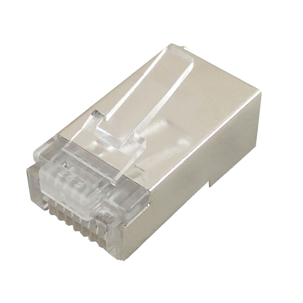 RJ45 Cat5e Plug Shielded with External Crimp for Round Cable (8P 8C) - Pack of 50 – Generic