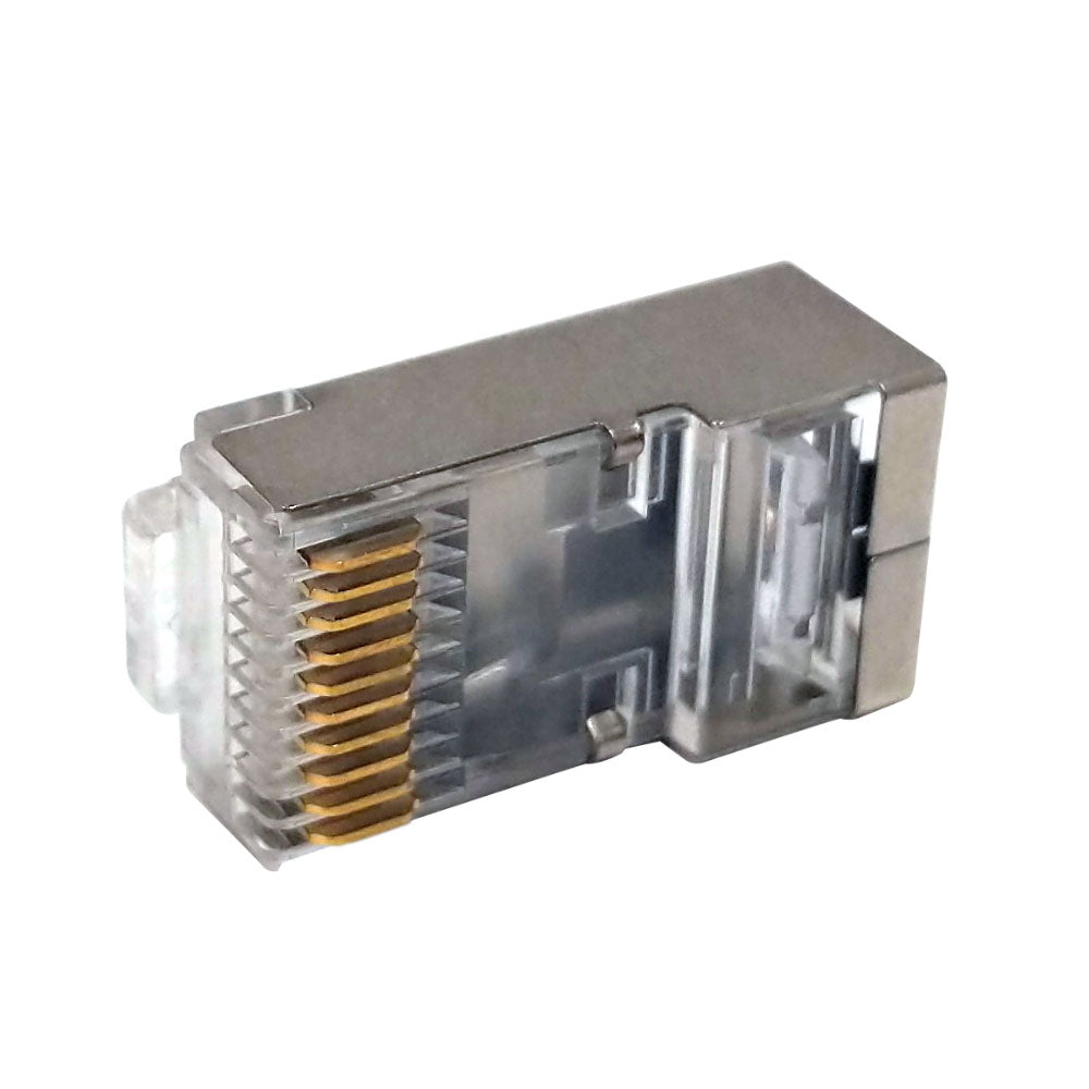 RJ50 Cat5e Plug Shielded for Round Stranded Cable (10P 10C) - Pack of 50 – Generic – Data Connectors (photo 2)