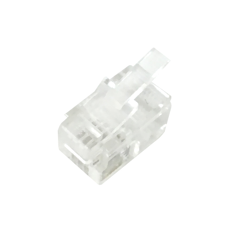 RJ9 Hand-Set Plug for Flat Cable (4P 4C) - Pack of 50 – Generic