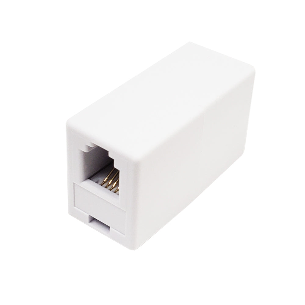 RJ9 (4P4C) Female Coupler - White – Generic – Telephony Adapters & Couplers