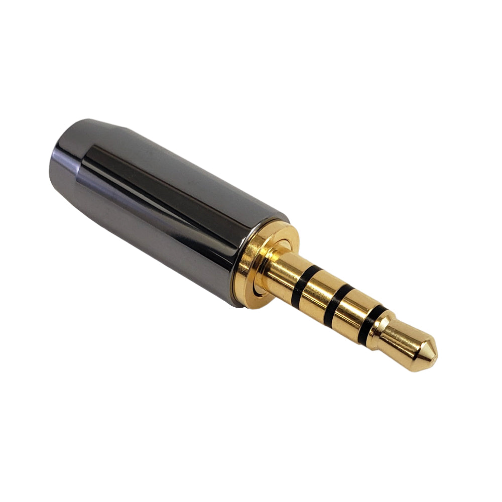 3.5mm 4C Male Solder Connector (5.5mm OD) - Zinc – Generic