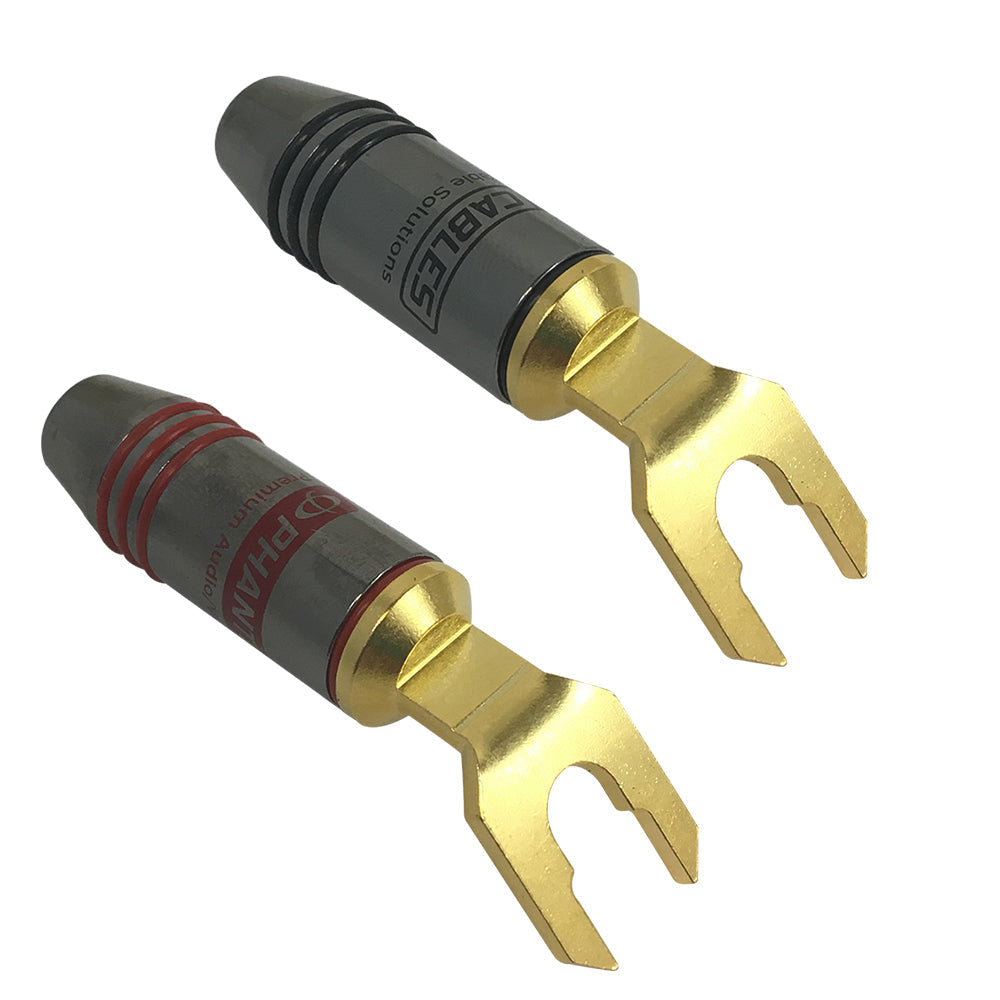 Premium Spade Lug Connectors, 1 Pair - Black/Red – Generic