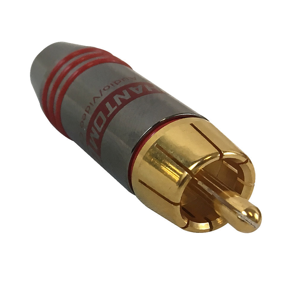 Premium RCA Male Solder Connector (5.5mm ID) - Red – Generic – Audio Connectors
