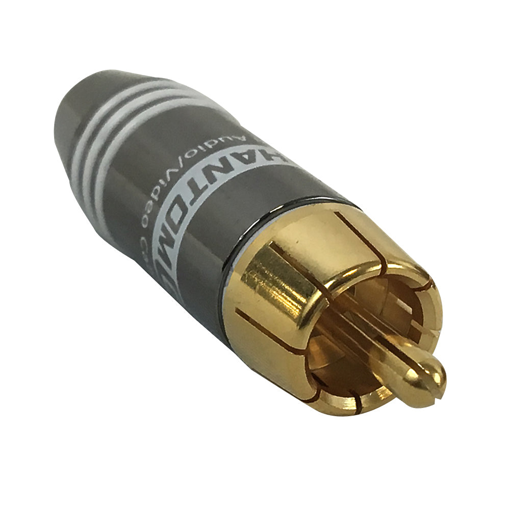 Premium RCA Male Solder Connector (5.5mm ID) - White – Generic