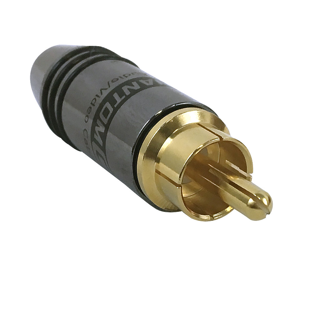 Premium Mini-RCA Male Solder Connector (4.5mm ID) - Black – Generic