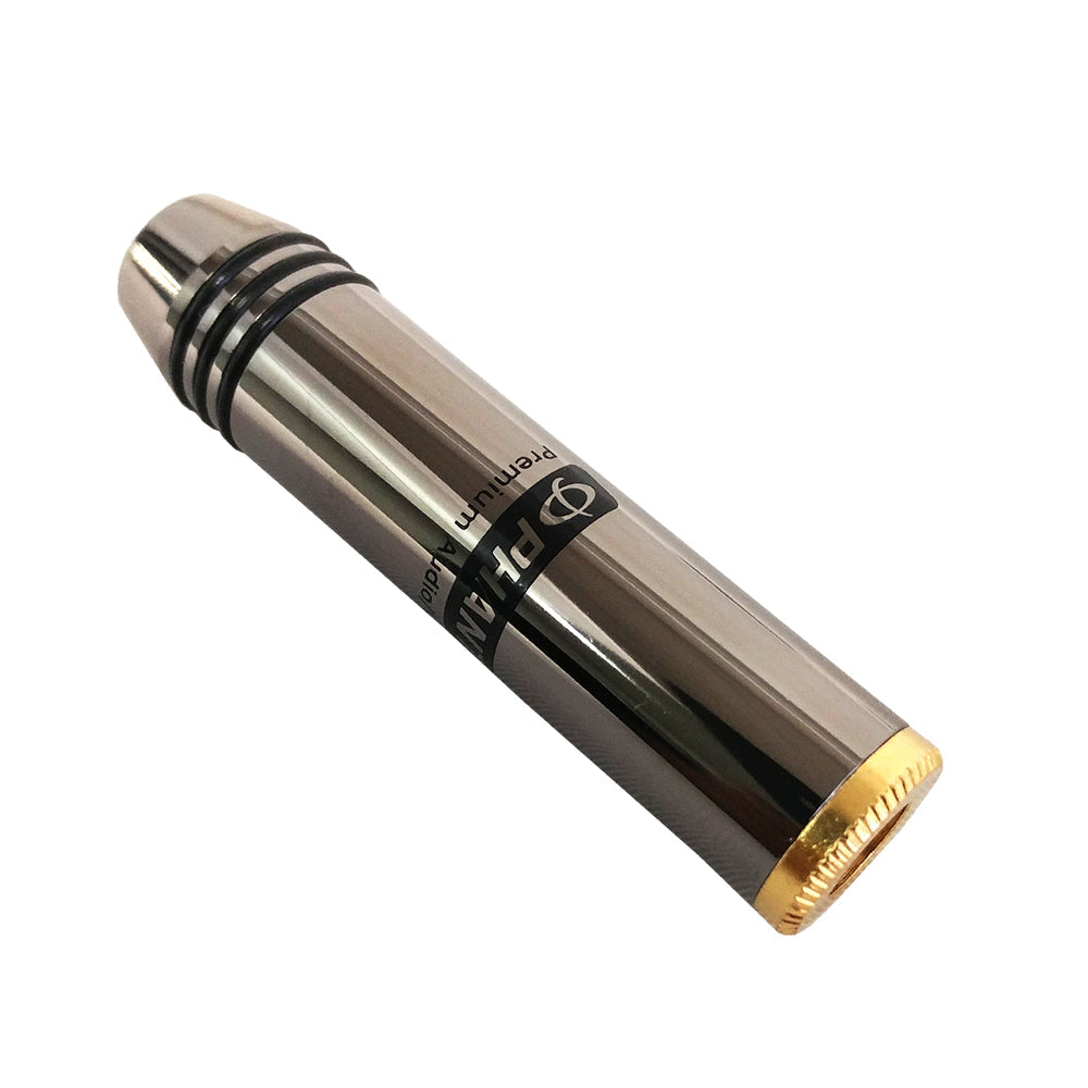 Premium TRS (1/4 inch) Stereo Female Solder Connector (5.5mm ID) - Zinc – Generic – Audio Connectors