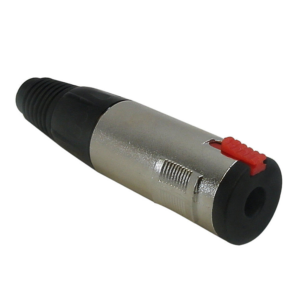 TRS (1/4 inch) Stereo Female Solder Connector - Silver – Generic