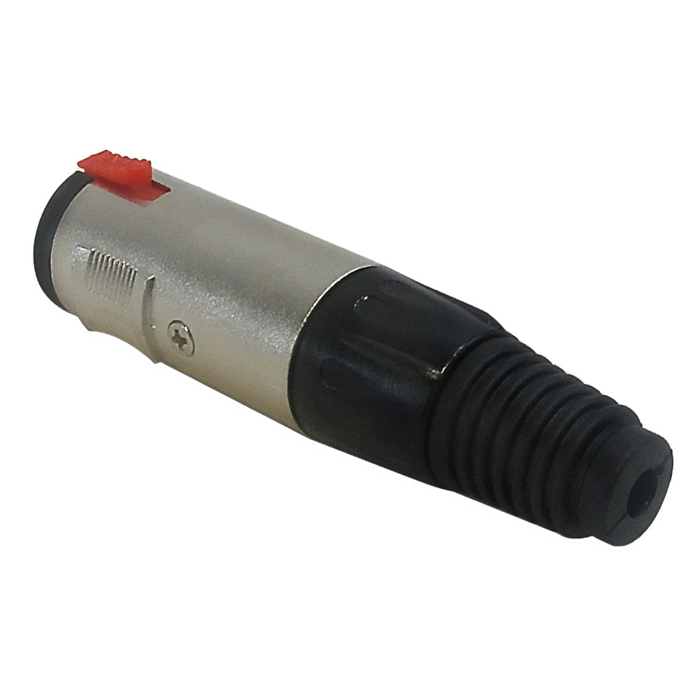 TRS (1/4 inch) Stereo Female Solder Connector - Silver – Generic – Audio Connectors (photo 2)