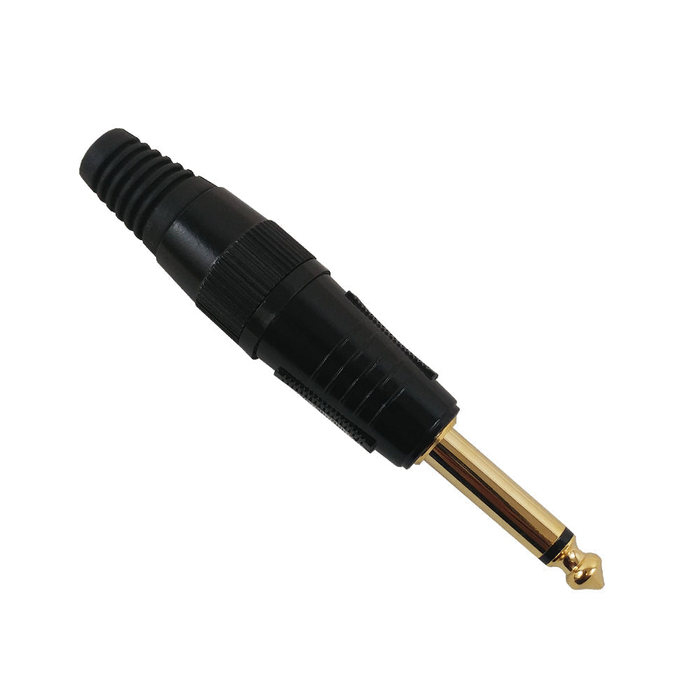 TS (1/4 inch) Mono Male Solder Connector - Black – Generic