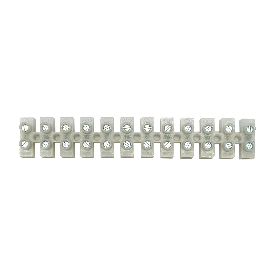 Insulated Terminal Block - 4.2mm - 12 circuit - 22AWG to 10AWG - 20A 600V – Generic – Copper Splice Connectors (photo 2)